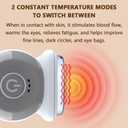 Mini Eye Massager Wand with 40 and 45, Eye Lift Wand, 2 in 1 Vibrating Facial Massager for Dry Eyes, Tired Eye Refreshment with Gentle Vibration, Electric Eye Massager Wand for Face Neck