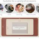 RENMTURE Double-Sided Two-Tone Faux Leather Desk mat Desktop Organization and Accessories Home and Office Large Mouse pad Game and Work (Beige/Brown, 36"x17")