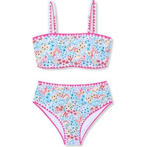 Girl Two Piece Swimsuits Adjustable Straps Bikini Sets with Chest Pad Size 9-16Y