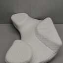 SAHEYER Side Sleeper Pillow with Arm Hole, Upgraded Memory Foam Shoulder Pillow for Neck Pain Relief, Adjustable Multi-Angle Arm Tunnels Support for Adults Pressure-Free Sleep (Black)