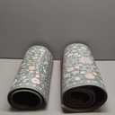 KIMODE Comfort Kitchen Mats for Floor Cushioned Anti Fatigue,Farmhouse Floral Spring Kitchen Rugs Sets of 2 Non Slip,Memory Foam Standing Carpet for Laundry Sink Office,Green (17.3" x 47 "+ 17.3" x 29 "-0.47 inches)