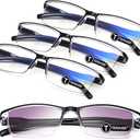 TERAISE Fashion Anti-blue light Reading Glasses Men Women Computer Reader +2.50 4Packs