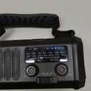 Hand Crank Emergency Radio,37000mWh Solar Powered Portable NOAA AM FM Weather Radio with 3Mode Flashlight and Reading Light,Cell Phone Charger,Home and Emergency Distress Signal (Black)