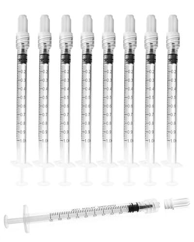 1ml Luer Lock Syringe without Needle - 1cc Plastic Syringes, Sterile, Individually Sealed, Pack of 30