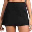 Colorfulkoala Dreamlux Skirts for Women High Rise Athletic Golf Tennis Skorts Built-in Shorts with Pockets, XL