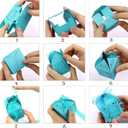 2 x LAEYIAP 24pcs Elephant Shower Favor Boxes,Cute Laser Cut Box with Ribbon,Hollow Out Elephant Pattern Candy Boxes for Birthday Party Decoration Supplies (blue)