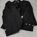 Scottish Argyle Kilt Jacket With Waistcoat/Vest (40 - Sleeve R, Black)