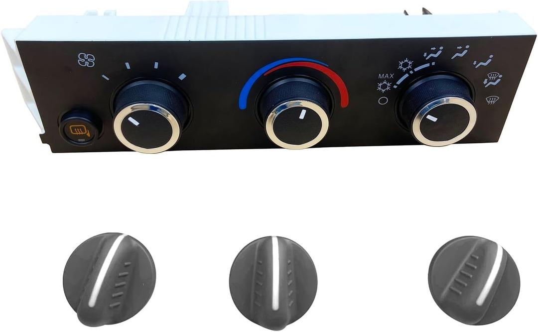 599-294 Front A/C Heater Climate Control Module with Heated Mirro Option Compatible with Express & Savana 1500 2500 3500 Air Conditioning Climate Control Panel