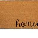 PLUS Haven Coconut Coir Home Entrance Door Mat  17.5" x 30" | Home Sweet Home Heavy-Duty Doormat for Indoor & Outdoor Use | Durable & Eco-Friendly