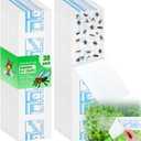 Qualirey 30 Pack XL Window Fly Traps for Indoors, Extra Large Fly Paper Sticky Strips, Waterproof & Non Toxic Clear Sticky Traps for Windows, Bug Catcher for House, Kitchen and Office(15"3")