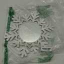 Christmas Wall Decor Snowflake Mirror 12 Inch Rustic Wood Decorative Mirror Boho Snowflake Hanging Wall Decoration for Bedroom Living Room Entryway Xmas Winter Holiday Farmhouse