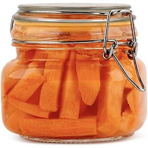 Galashield Glass Jars with Lids 16 oz Food Storage Jars with Airtight Lids Leak Proof Glass Canisters Kitchen Jars