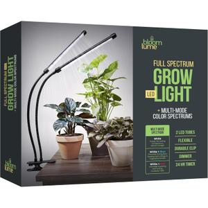 Bloom Lume LED Grow Lights for Indoor Plants Full Spectrum - Features Multi Mode Color Spectrums, Dimmable, Auto Timer, Clip on Goosneck Plant Lamp