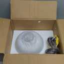 FEMILA Flush Mount Ceiling Light Fixture, 11" Farmhouse Semi Flush Kitchen & Bedroom Ceiling Light, Oil Rubbed Bronze with Clear Glass Shade, Rustic Industrial Lighting, 4FY09-F ORB