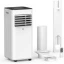 10,000 BTU Portable Air Conditioners, Portable AC With Remote for Room to 450 sq.ft 3 in 1 Air Conditioner With Dehumidification/Air Circulation/Timer And Window Kit (White)