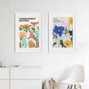 upsimples 20x30 Poster Frame, Display Pictures 16x24 with Mat or 20x30 Without Mat, Wall Hanging Picture Frame, White, 1 Pack