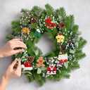 30 pcs Christamas Tree Decorations Clearance,Mini Resin Ornaments for Christmas Trees,Small Santa Clause Charms Xmas Decorations Sets for Girls Women