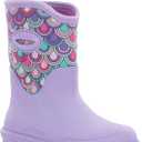 Western Chief Kids Traverse Neoprene Cold Weather Boots  Waterproof, Insulated, Warm, and Comfortable Winter Boots for Girls & Boys,  Kids Rubber Rain Boots with Fleece Lining (3 Little Kid, Lilac)