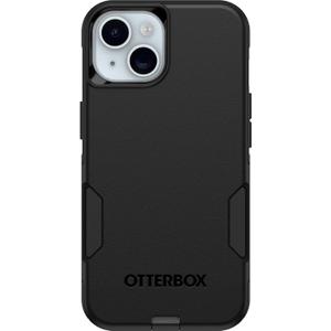 OtterBox iPhone 15+ 14 + Commuter Series Case - Black, Slim & Tough, Pocket-Friendly, with Port Protection