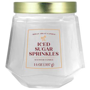 Holly Jolly Candle Limited Edition Iced Sugar Sprinkles Jar Candle