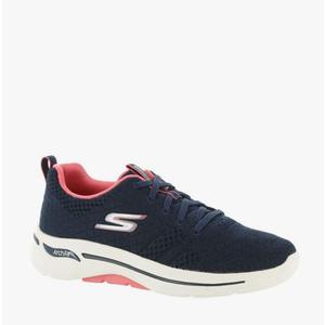 Skechers Women's Go Walk Arch Fit Unify Sneaker, Navy/Coral, Size 9