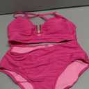 Herseas 2 Piece Bikini Set U-Wire Cutout Popular Swimsuit High Waisted Textured 2026 Summer Beach Swim Bathing Suits (Large)