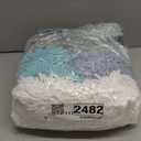 Macarrie 12 Packs Fluffy Towel Chenille Hand Towel Absorbent Fast Drying Hand Drying Puff with Loop for Bathroom Kitchen Decor, 6 Colors