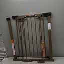 29.5-40.5" Baby Gate for Stairs, Dog Gate for Doorways, Walk Thru Auto Close Metal Baby Safety Gate for The House, Stairs and Doorways, Child Gate Pressure Mounted, Pet Gate for Dog Indoor - Brown