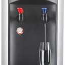 Frigidaire Water Cooler Dispenser, Top Load Water Cooler for Home, Garage, Dorm, RV & Cottage, Hot & Cold Water Dispenser for 3 and 5 Gallon Bottles, Stainless Steel