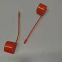 Leinuosen 2 Packs Tethered Dust Cover 1 Inches Eye Wash Faucet Sink Attachment Red Safety Equipment Covers Faucet Mounted Emergency Eye Wash Station Sink Attachment