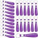 Siifert 24 Pcs Inspirational Keychains Bulk Silicone Motivational Key Chains Appreciation Thank You Gifts for Teacher Staff