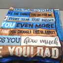 Dad Birthday Gift Birthday Gifts for Dad from Daughter Son Best Dad Gifts Soft Throw Blanket for Bedding Sofa (Dad Gifts, 50 x 58 Inch)