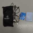 FEISEDY Blue Light Blocking Glasses Fake Nerd Clear Square Computer Lightweight Pilot Glasses Frame Oversized B2866 (Leopard Frame)