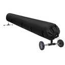 UCEDER Pool Solar Reel Cover with Adjustable Strap, 420D Waterproof Heavy Duty Solar Blanket Protective Cover for Above Ground and Inground Swimming Pool (Black, 20 Ft)