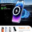 TORRAS for iPhone 13 Case/iPhone 14 Case, [Compatible with MagSafe][Exceeded Military-Grade Protection & Durable] Magnetic Shockproof Anti-Scratch Hybrid Slim Phone Case iPhone 13/14, Clear