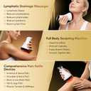 Lymphatic Drainage Massager, Anti Cellulite Massage Tool & Body Sculpting Machine with 30-Level Microcurrent, Light, Heat & Vibration for Legs, Arms & Belly, Helps Reduce Stretch Marks & Cellulite