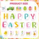Ferraycle 23 Pcs Happy Easter Garage Door Magnets Large Easter Garage Door Decorations Holiday Magnetic Stickers Spring Bunny Garages Magnets Spring Egg Gnome Decals for Car Refrigerator Decor