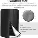 Tire Cover with 4 Felt Pads, Waterproof 420D Oxford Spare Tire Storage Bag with Zipper, Heavy Duty Tyre Stack Dust Protective Cover for Trucks SUVs Trailers, Car Accessories L