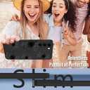 OOK Floral Case for Samsung Galaxy S22 Case, Cute Sunflower Floral Blooms Design Soft TPU Shockproof Protective for Women Girls Phone Cover - Black Flower