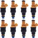 Fuel Injector Set of 8 | 4.6L 5.0L 5.4L 5.8L Engine | Compatible With F-ord F150 F250 F350 & More | Replace# 0280150718 (Yellow&Black)