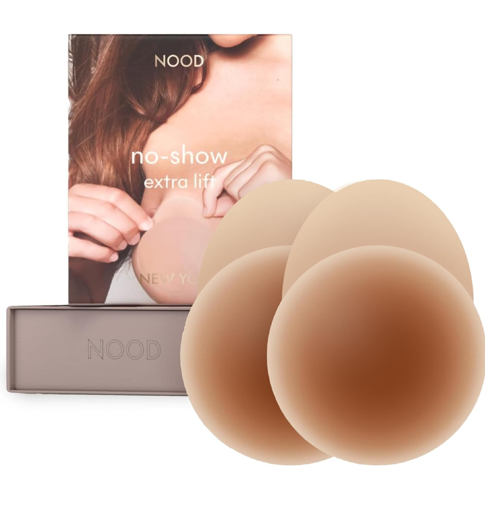 Niidor Sticky Bra Adhesive Strapless Bra Silicone Invisible Backless Bras for Women with Reusable Nipple Covers