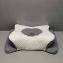 No More Aches Neck Pillow for Pain Relief, Adjustable Cervical Pillow for Neck Support with Armrest, Odorless Ergonomic Butterfly Memory Foam Pillows,Orthopedic Bed Pillow Side Back Stomach Sleeping (Grey)