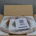 20 Inch Boho Caged Ceiling Fans with Lights Flush Mount, Boho Rattan Fandelier Ceiling Fan with Light Remote Control with Reversible 6 Speeds for Bedroom, Nursery, Living Room, E12 Base,Indoor