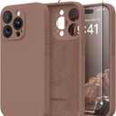 Magnetic for iPhone 14 Pro Max Case, Compatible with MagSafe, [Full Camera Protection][Screen Protector] Silicone Shockproof Protective Phone Case for iPhone 14 Pro Max 6.7", Brown
