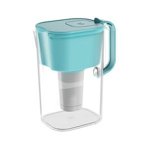 HOMEWATER 10-Cup Pitcher Filter (Teal)  BPA-Free, High-Capacity 2.4L Pitcher with Fast-Flow Carbon Filter, Wide Mouth for Easy Pouring, Removable Filter Replacement, Locking Lid, and Dishwasher-Safe