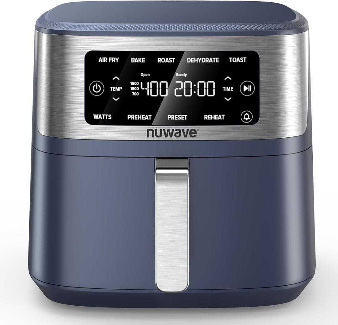 Nuwave Brio Plus 7QT Air Fryer, Extra Crispy Results w/Less Oil, PFAS-Free