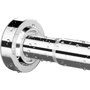 Shower Curtain Rod 34-66 Inches Never Rust 304 Stainless Steel Tension Curtain Rod Adjustable Shower Rod Spring Tension Non-Slip No Drilling Shower Rods for Bathroom Window