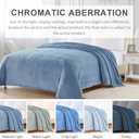 BOURINA Fleece Blanket Flannel Throw Blanket (Blue,Throw Size) Lightweight Cozy Microfiber Blanket for Sofa, Couch, Bed, Camping, Travel, 50x60 inches
