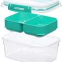Sistema TO GO Stax Leakproof Food Storage Containers | 1 L | Airtight & Stackable Meal Prep Containers with Lids | Lunch Boxes | BPA-Free | 1 Count