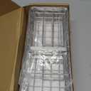 Cisily Sponge Holder for Kitchen Sink, Sink Caddy Organizer with High Brush Holder, Kitchen Countertop Organizers and Storage Essentials, Rustproof 304 Stainless Steel (Silver, 9.25)